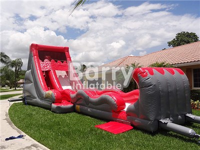 Volcano Inflatable Slip Slide , Customized Large Inflatable Slip And Slide BY-SNS-048
